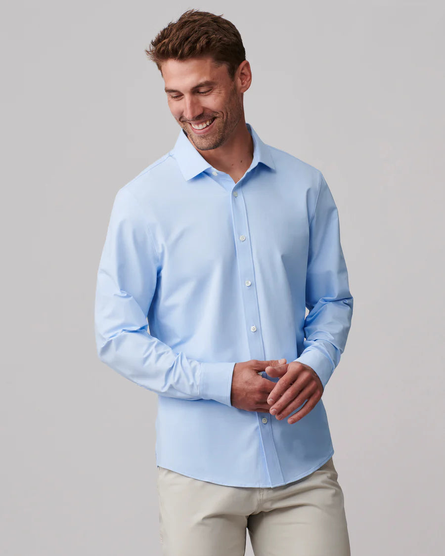 Commuter Shirt Semi Spread Collar- Business Blue – Clementine Commuter Shirt Semi Spread Collar- Business Blue – Clementine