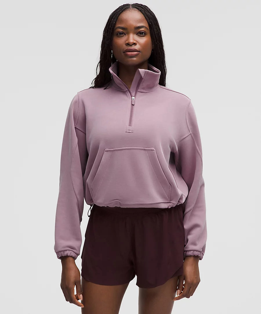【美品】Lululemon Softstreme ハーフジップ 4 Lululemon Softstreme Half-Zip *Long - Goodnight Plum - lulu fanatics