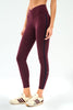 Mia Rigor Legging With Stripe- Dark Cherry/Indigo