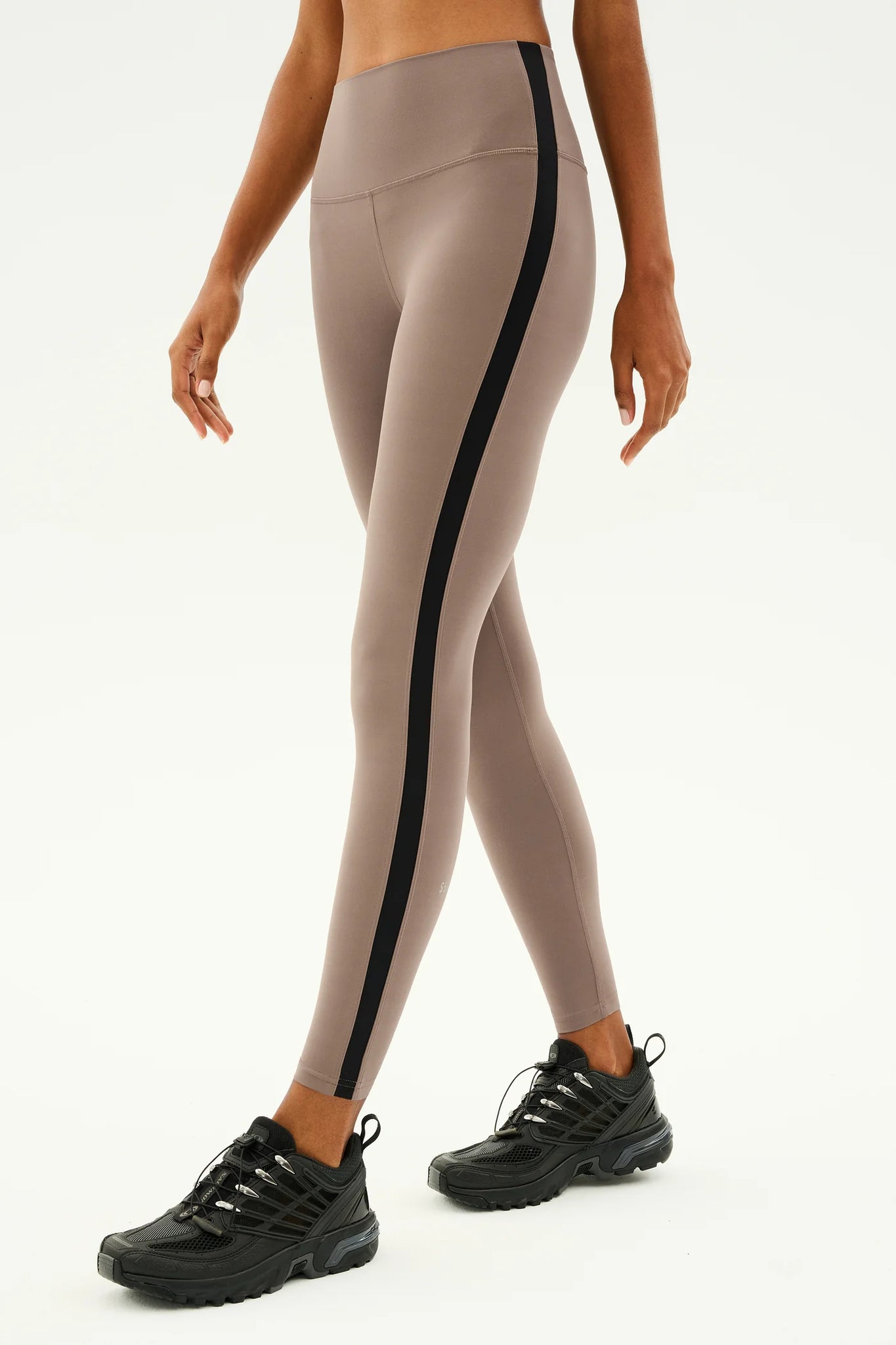 Clare High Waist Rigor 7/8 Legging- Lentil/Black