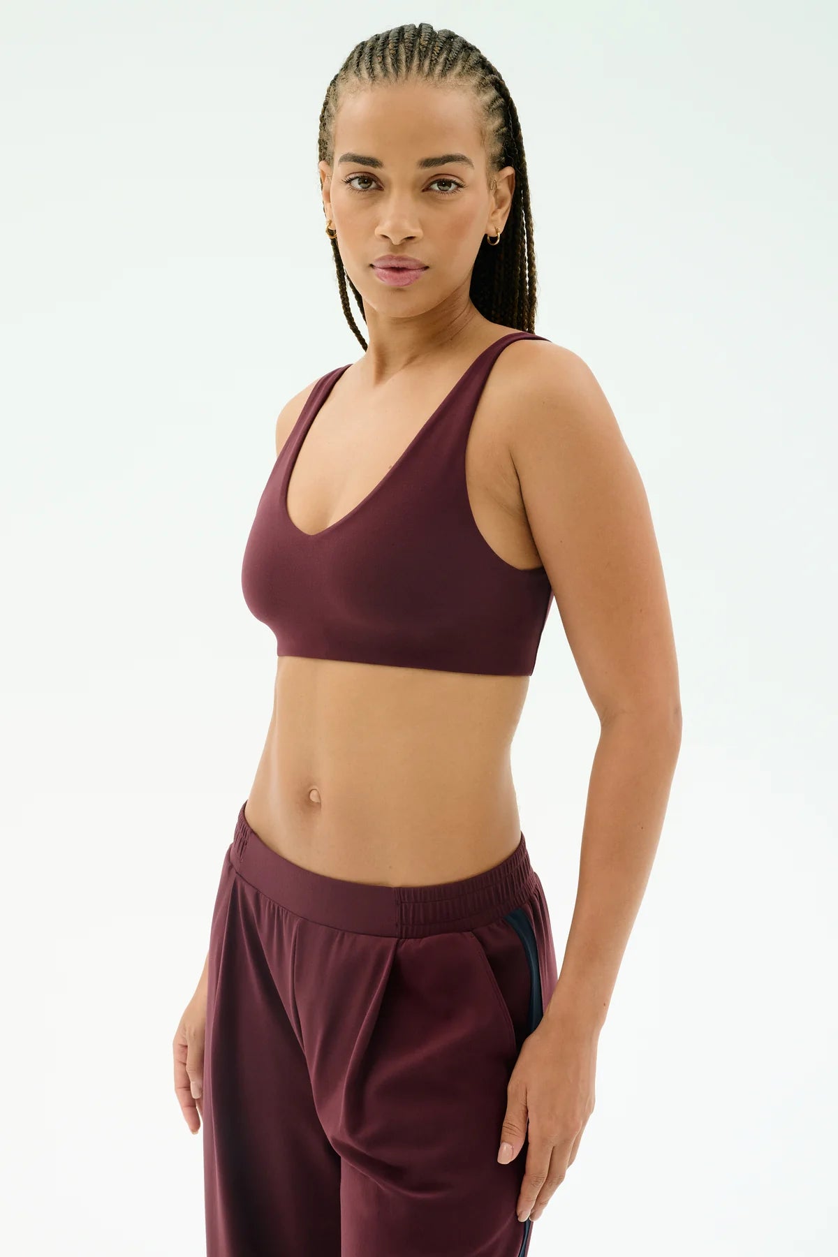 Airweight Scoop Back Bra- Dark Cherry