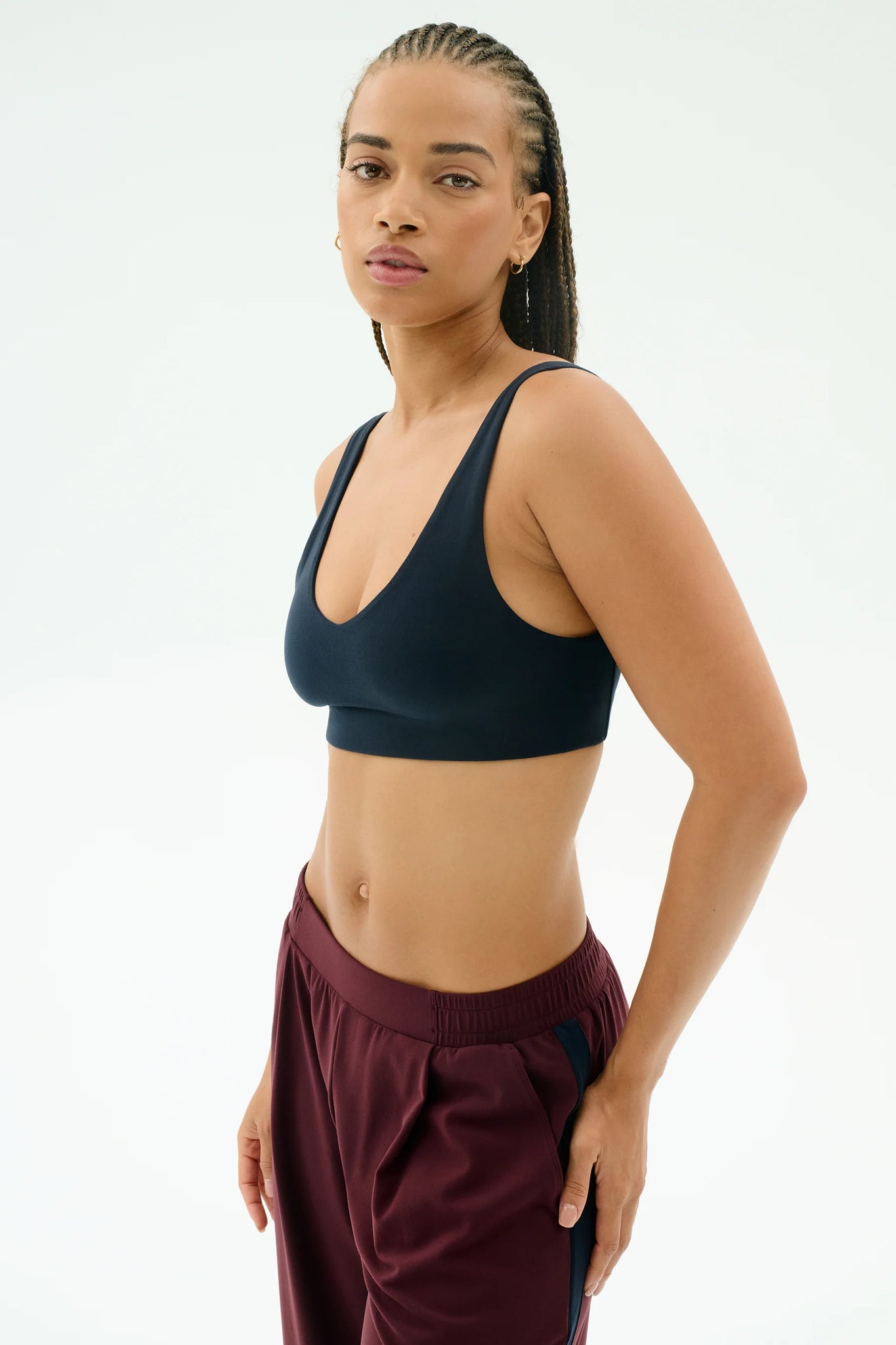 Airweight Scoop Back Bra- Indigo