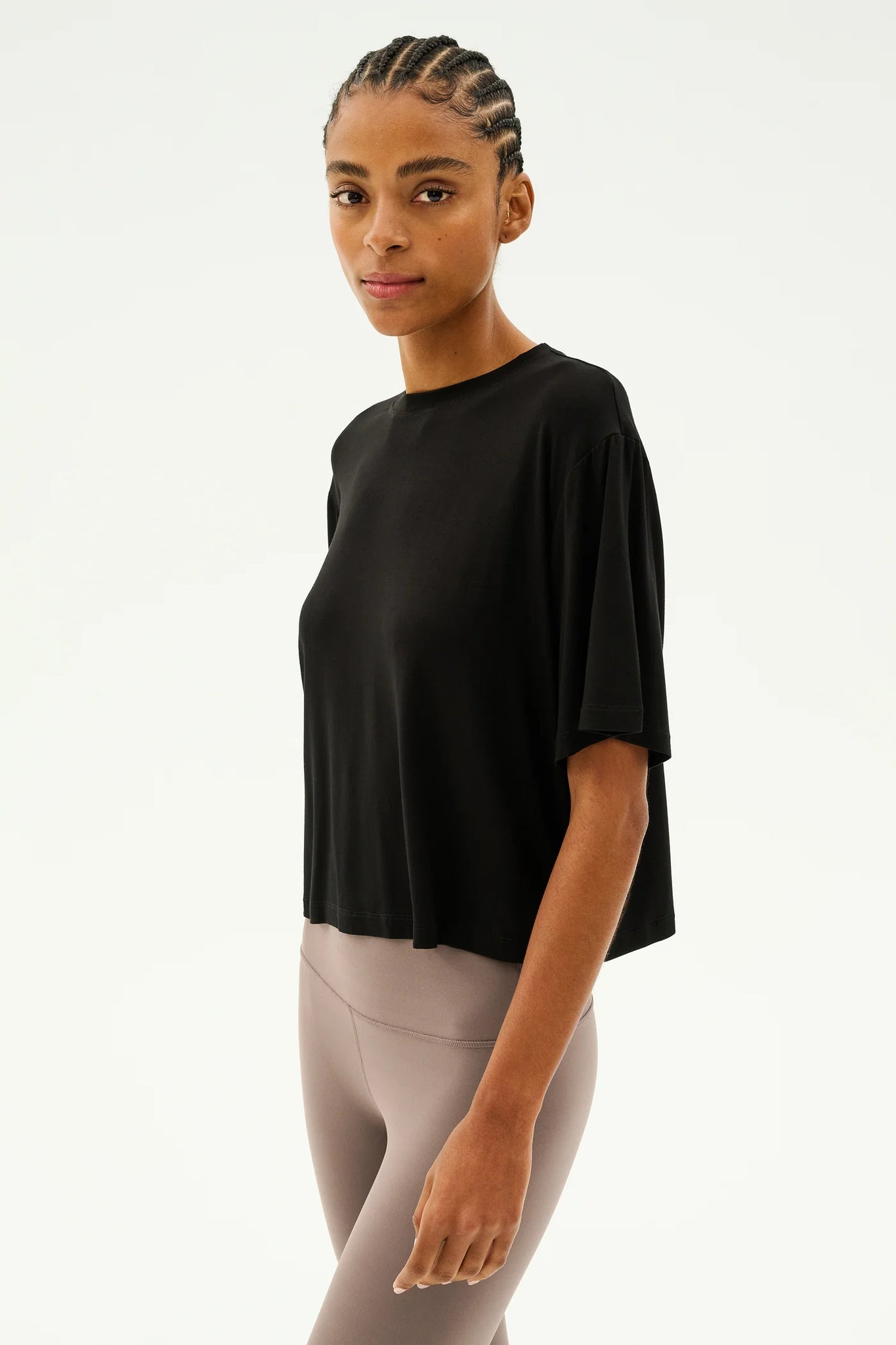 Djuna Oversized Jersey Tee- Black