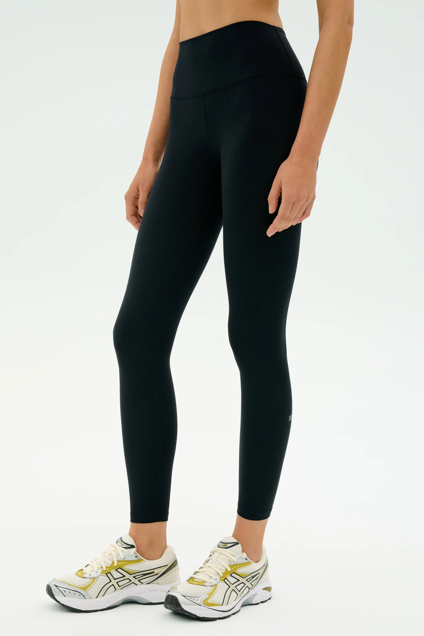 Airweight Rib High Waist 7/8- Black