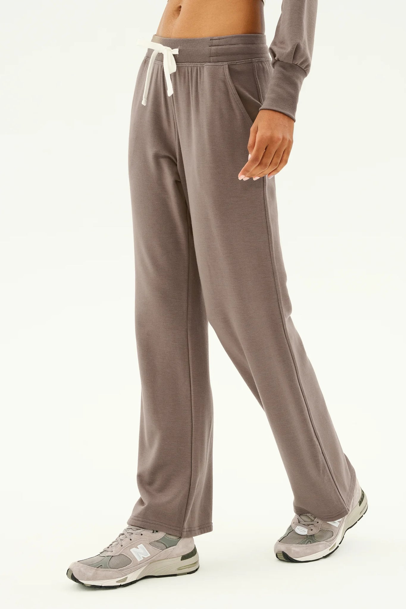 Raven Fleece Full Length Sweatpant- Lentil