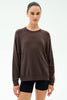 Andie Oversized Fleece Sweatshirt- Dark Cherry