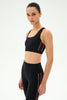 Lexi Rigor Bra- Black/Dark Cherry