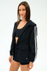 Reggie Water Repellent Jacket- Black/White