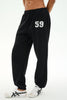 Serena French Terry Oversized Sweatpant- Black