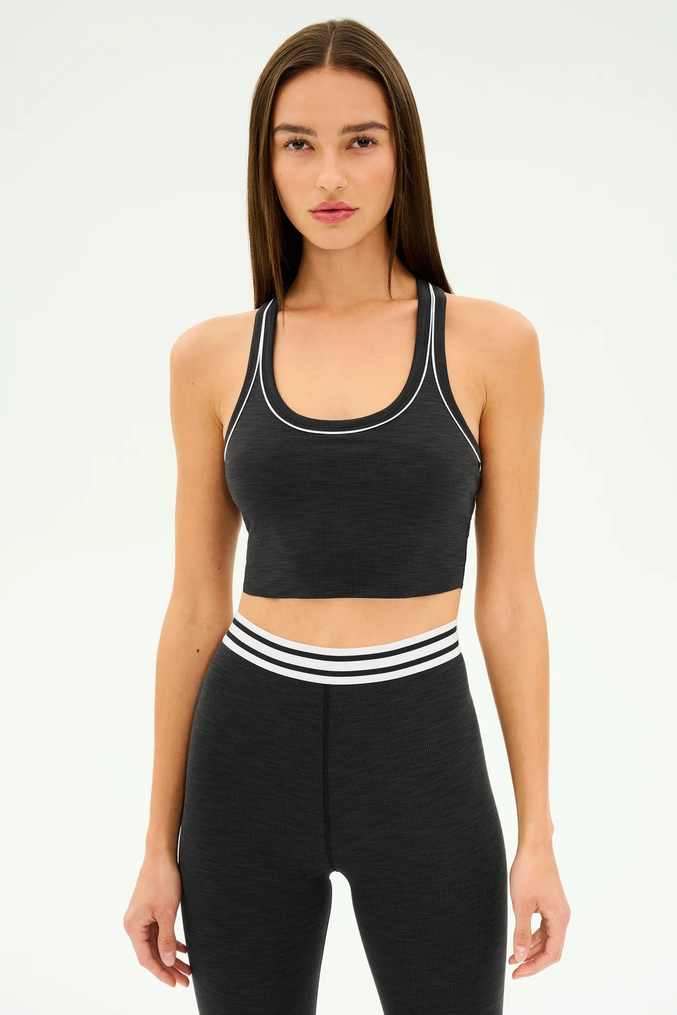 Bailey Active Rib Bralette- Heather Graphite