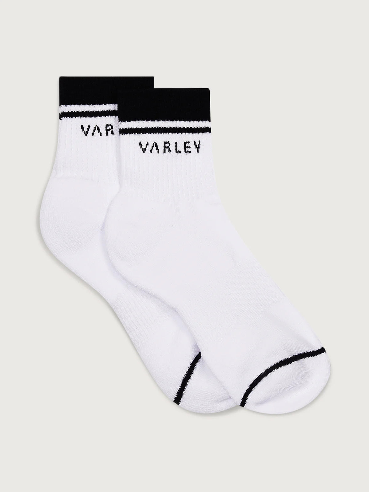 Lenni Half Crew Sock- White/Black