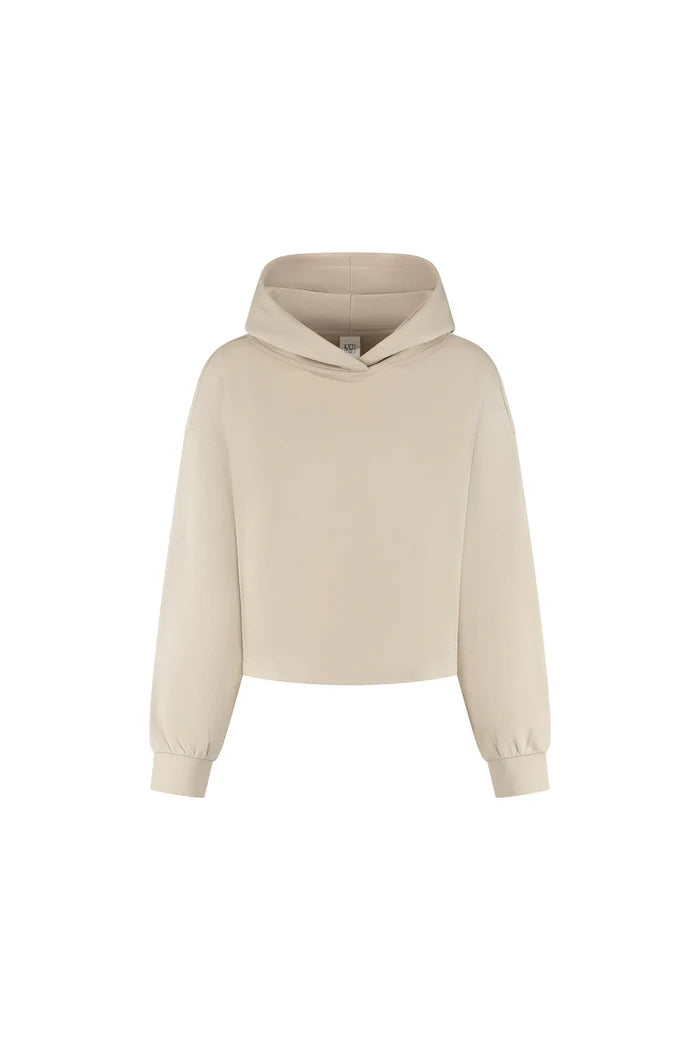 Amelia Cropped Hoodie- Feather