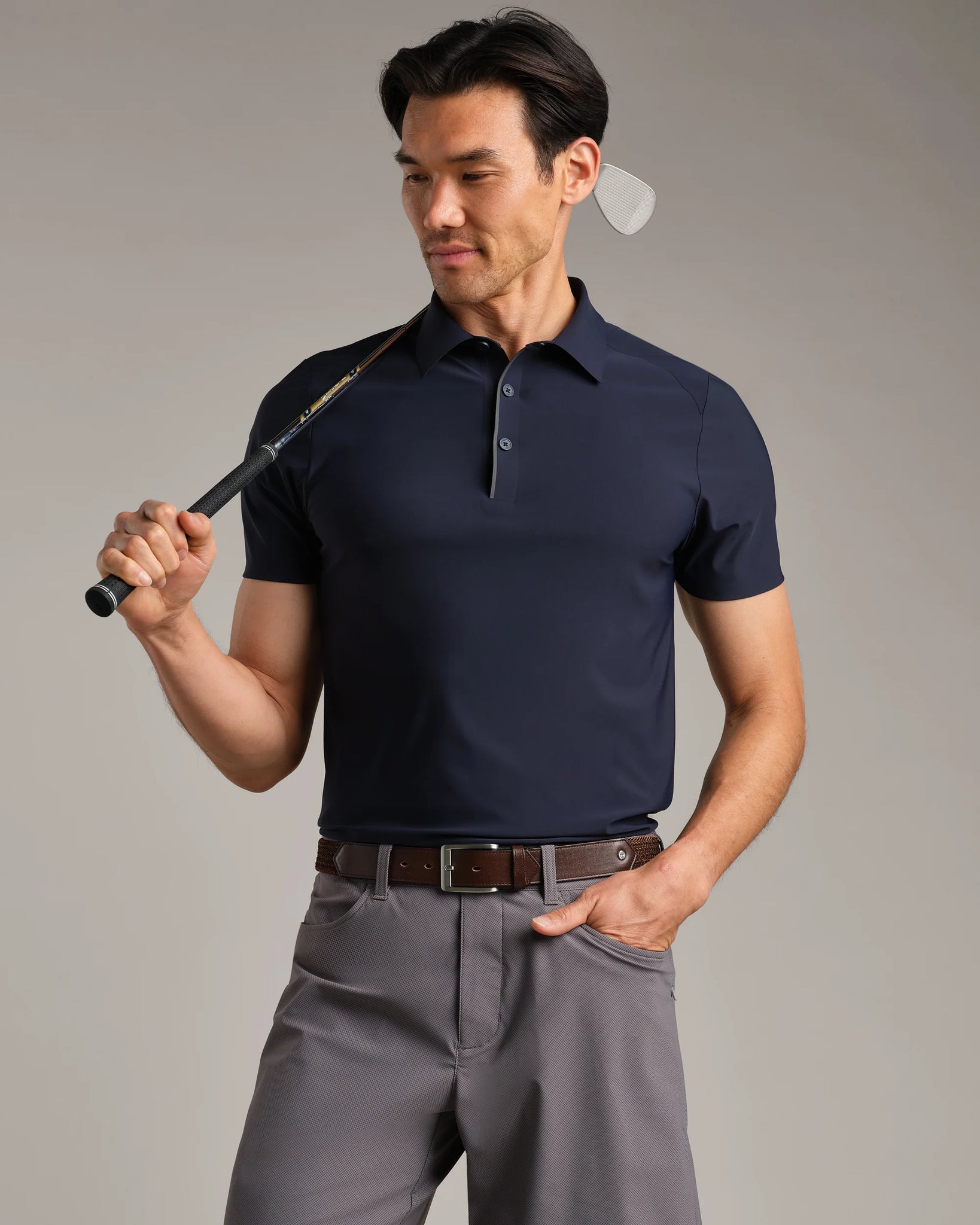 Approach Tech Polo- True Navy