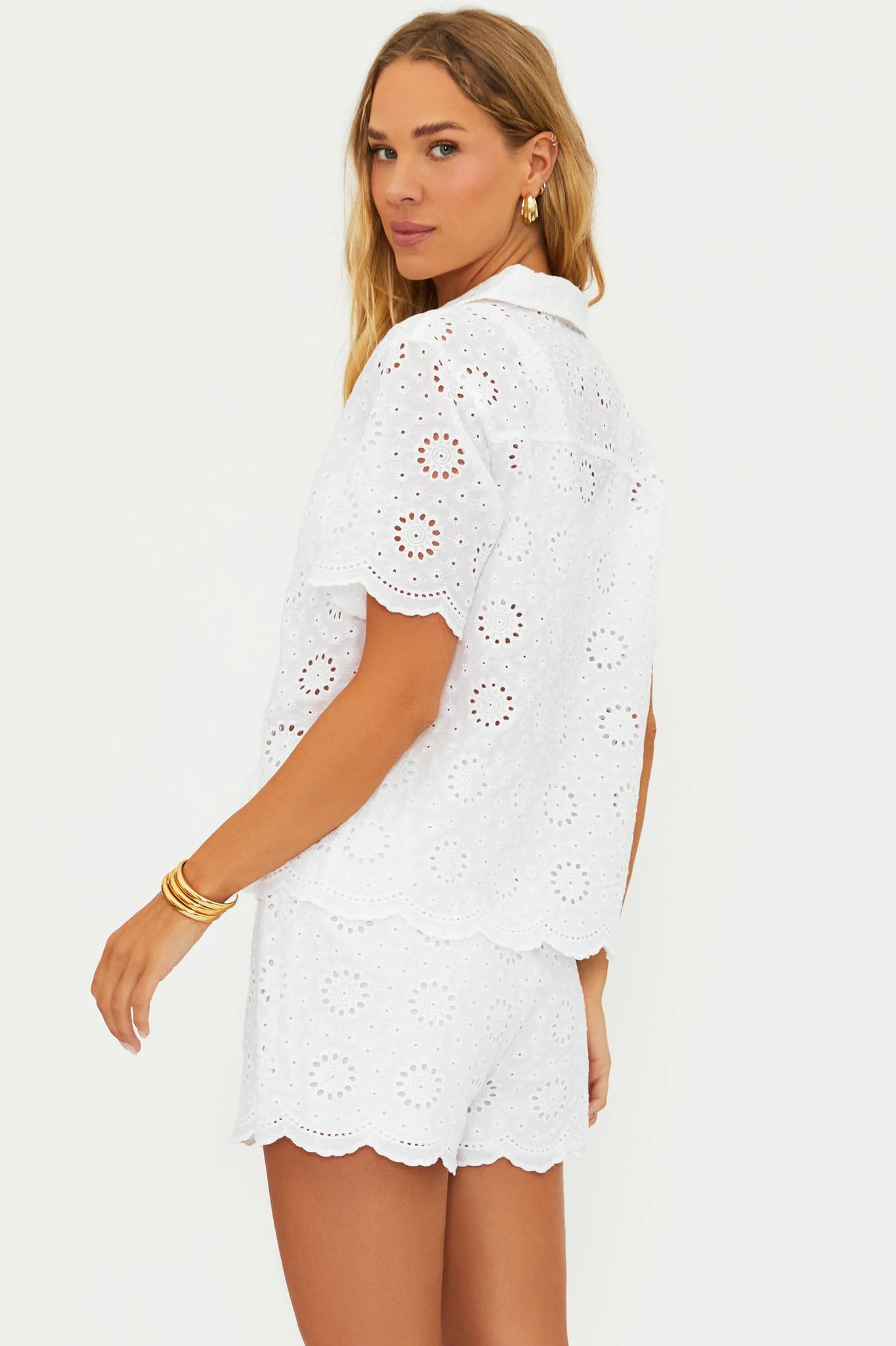Lexie Top- White Eyelet Magnolia