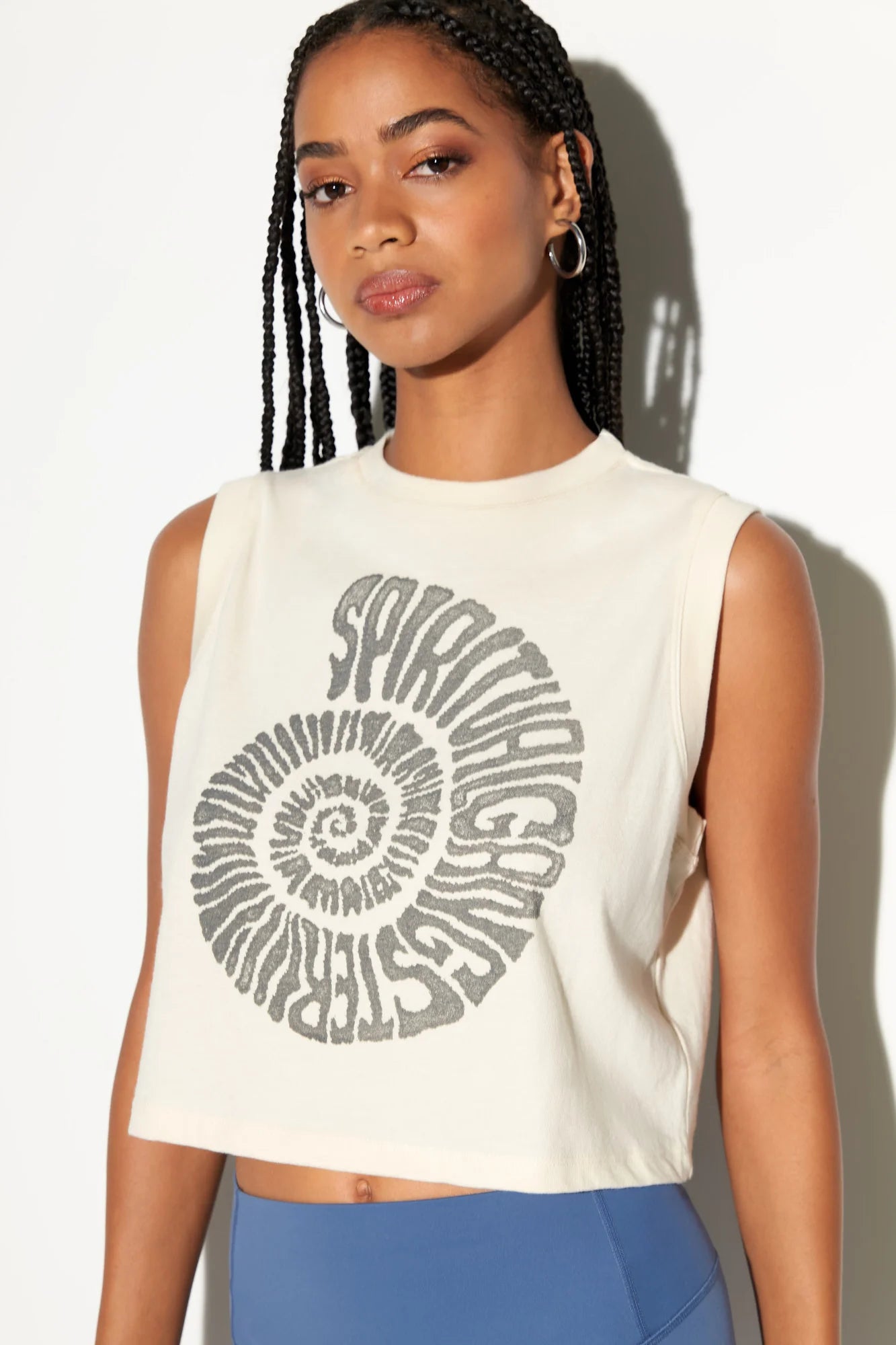 SG Shell Crawford Crop Tank- Canvas