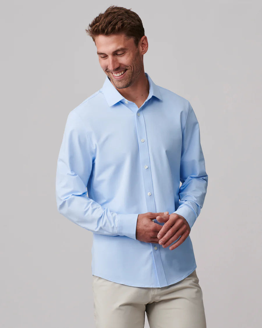 Commuter Shirt Semi Spread Collar- Business Blue