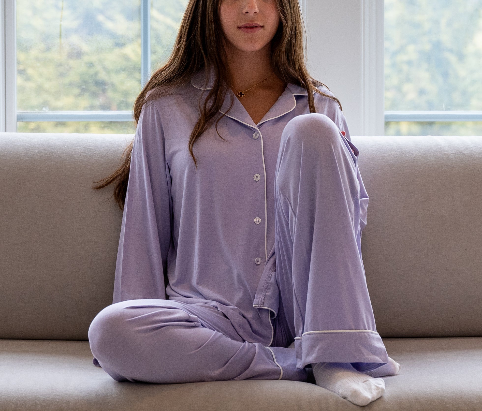Lavender Adult Pajamas