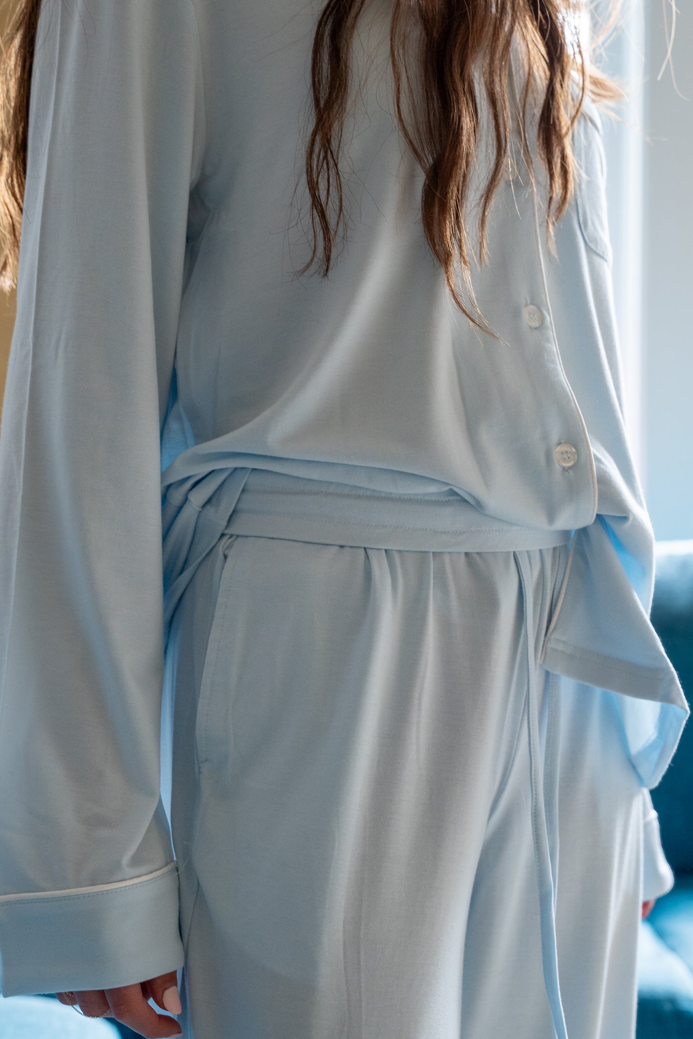Light Blue Adult Pajamas