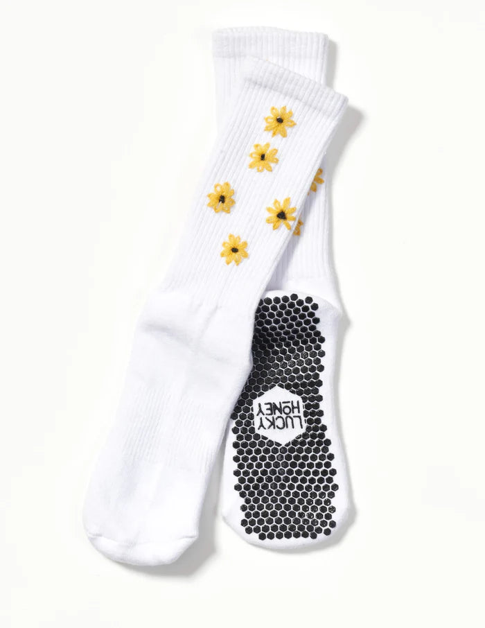 The Daisy Sock- White