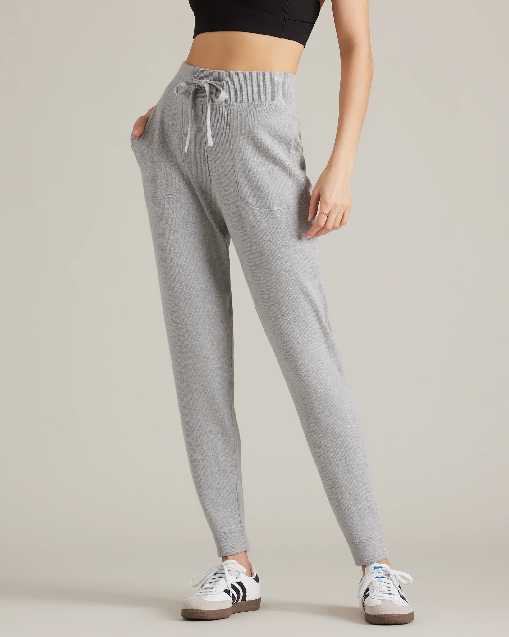 Daybreak Sweater Jogger- Light Gray Heather