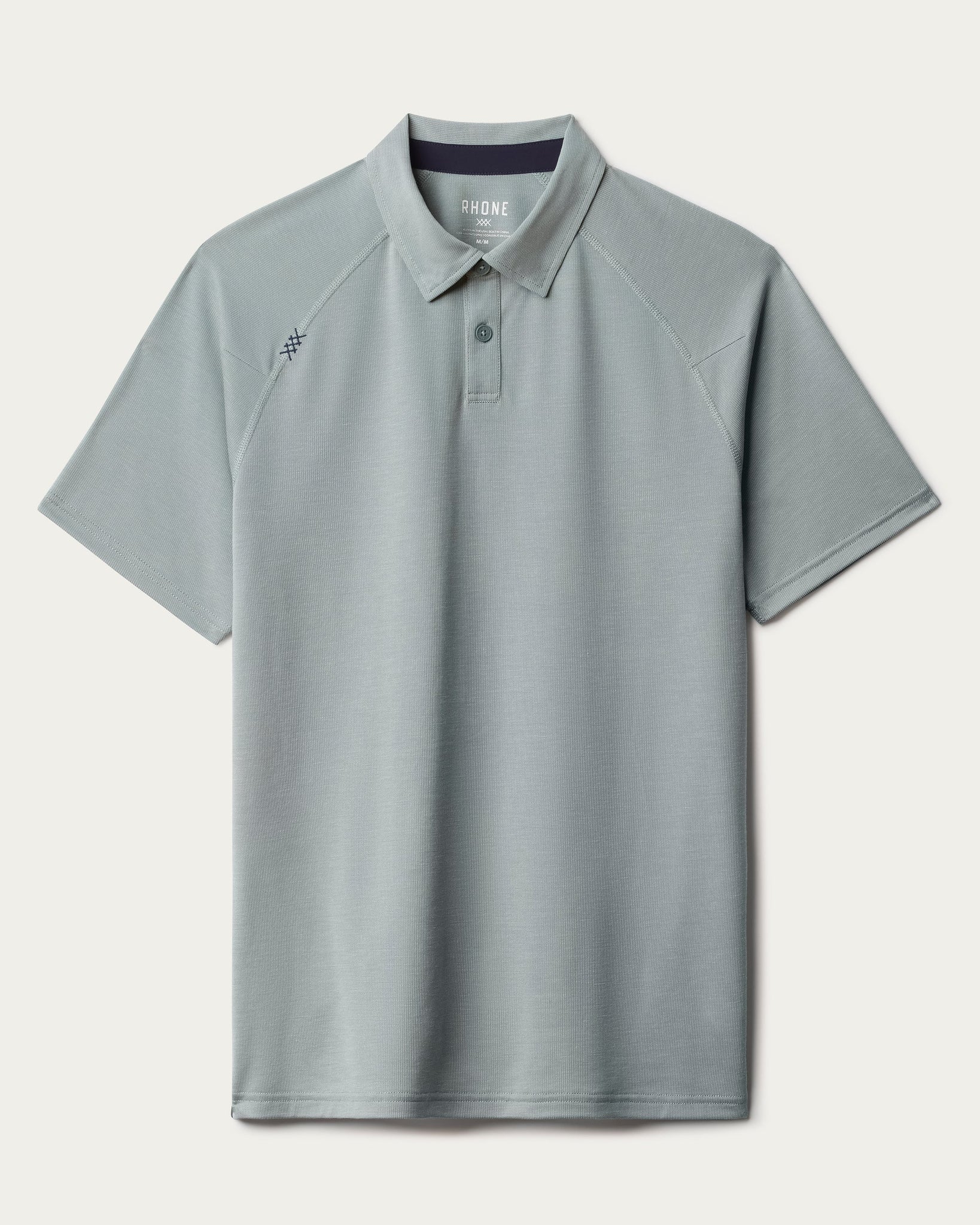 Delta Pique Polo- Stormy Sea Green