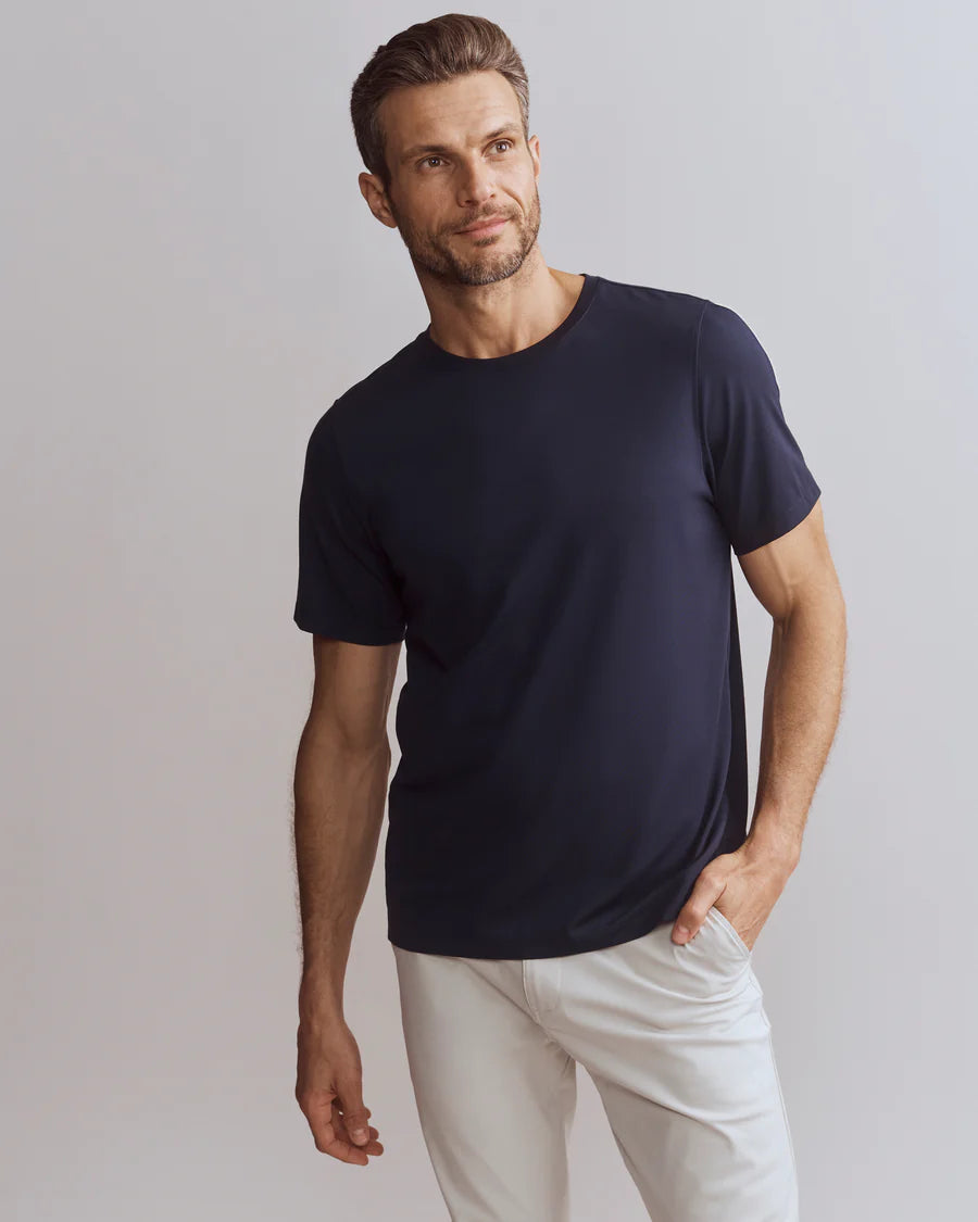 Elevated Modern Tee- Navy