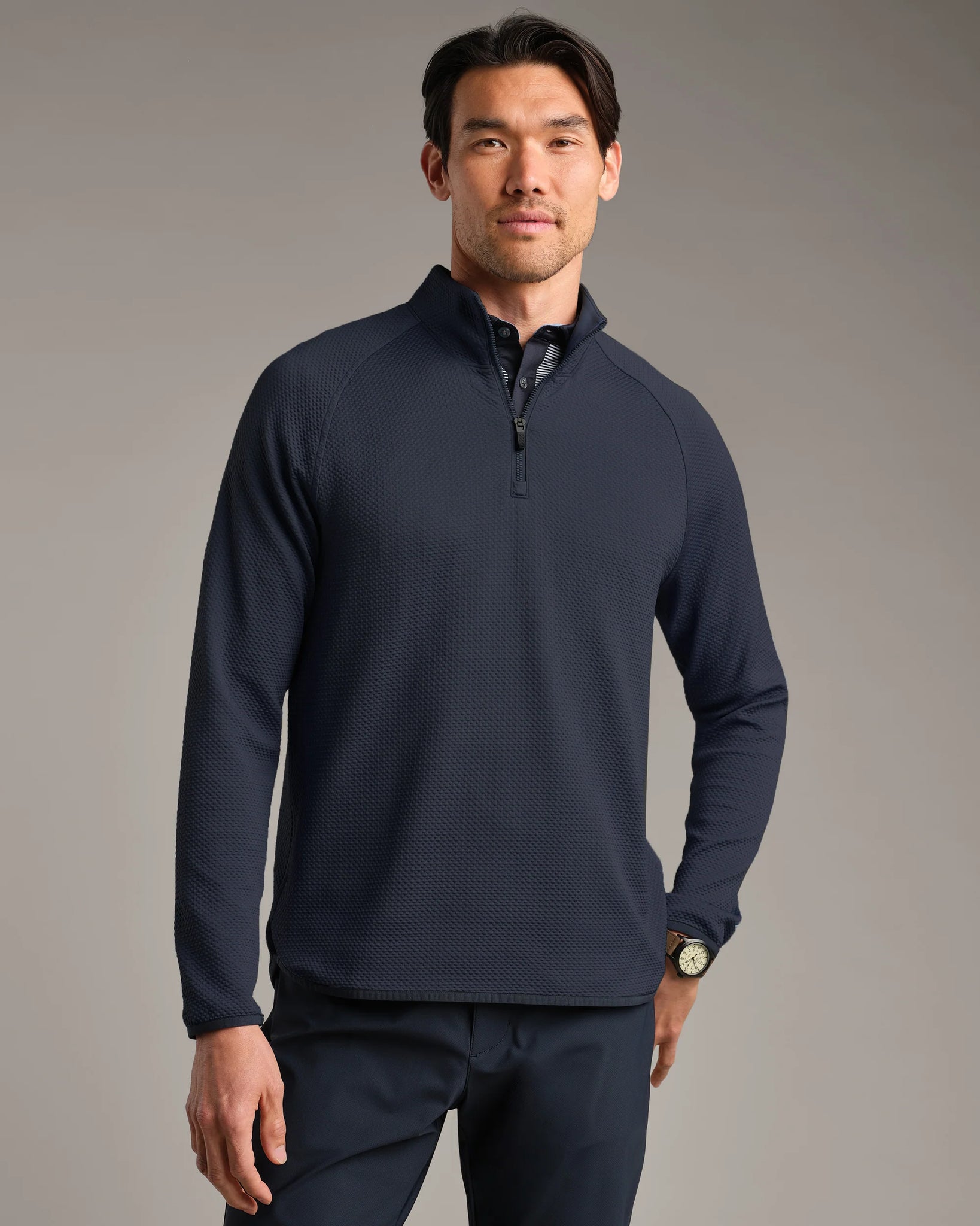 Founder's Golf 1/4 Zip- True Navy