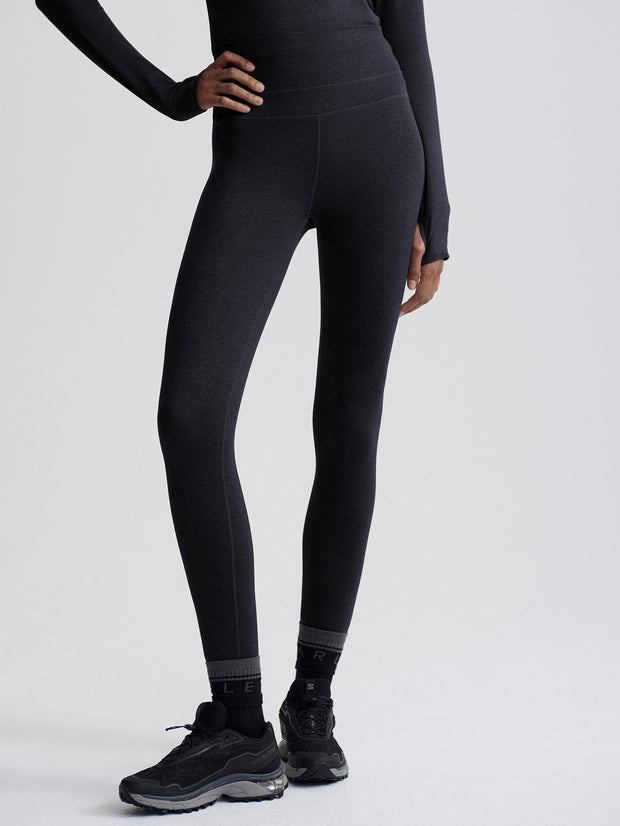 Always Warm Base Layer Legging- Black Marl