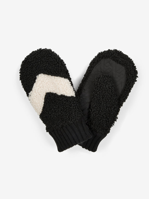 Heyward Sherpa Mitten- Black