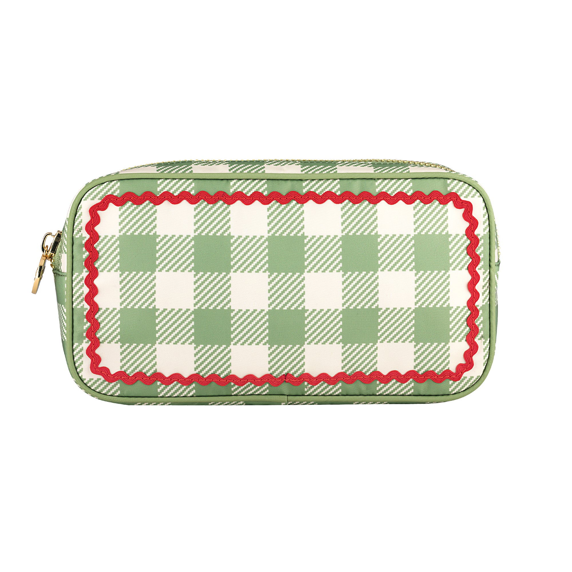 Small Pouch- Pesto Gingham