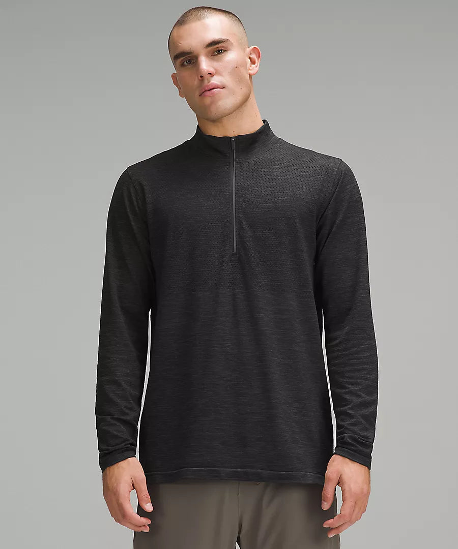 Metal Vent Tech Midweight Half Zip- Graphite Grey/ Black