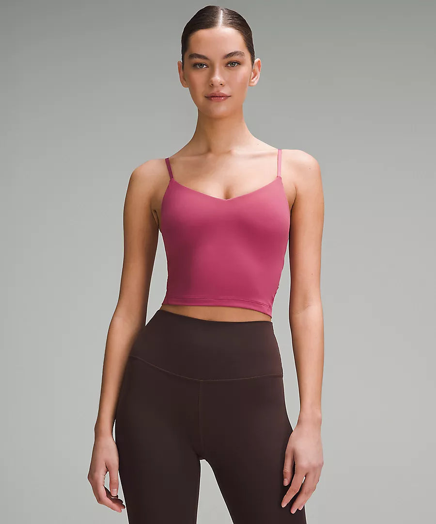 Align Cropped Tank Top- Washed Mauve