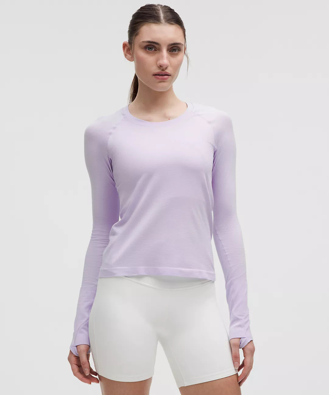 Swiftly Tech Long-Sleeve Shirt 2.0 *Waist Length- Lavender Frost