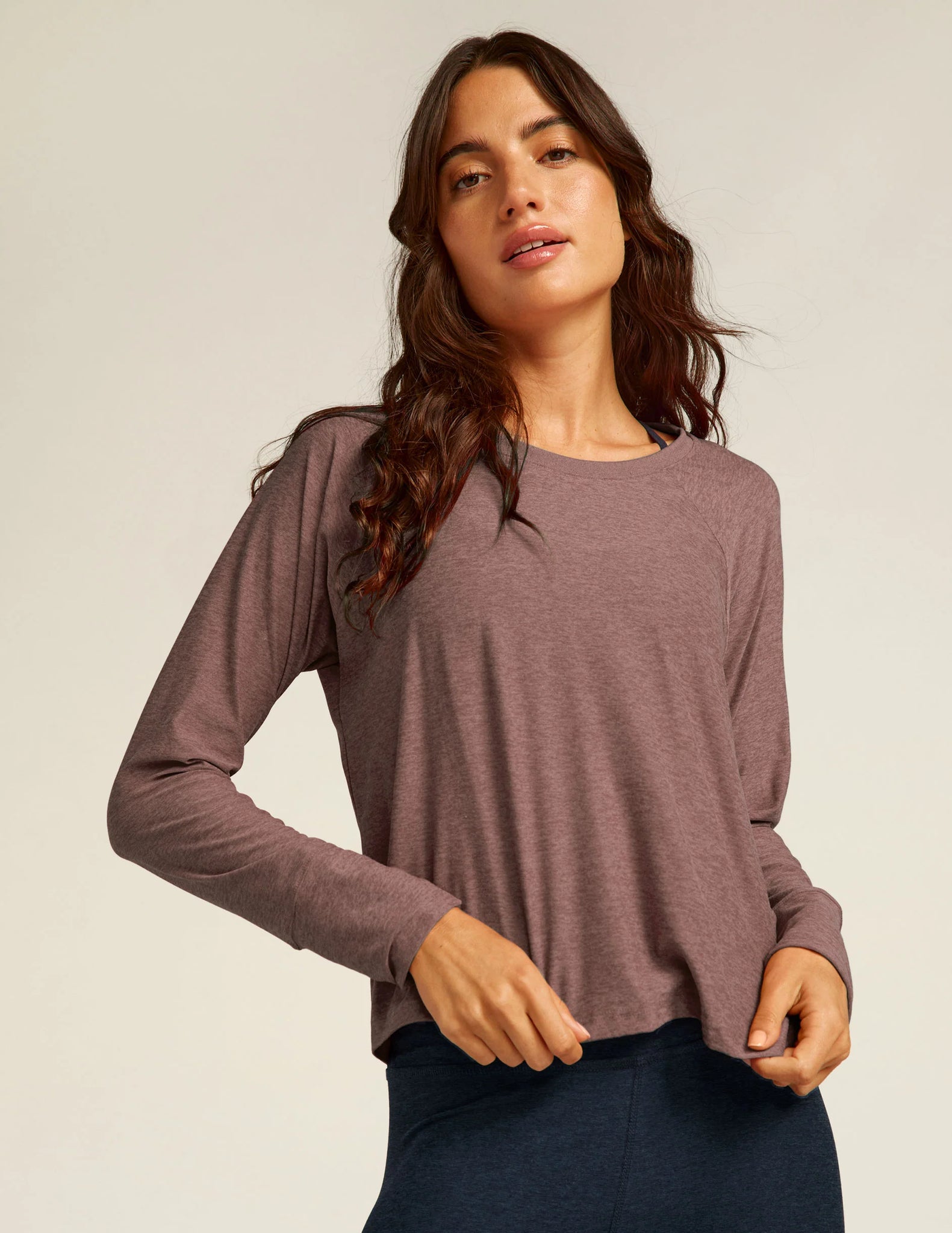 Featherweight Daydreamer Pullover- Rose Brush Heather