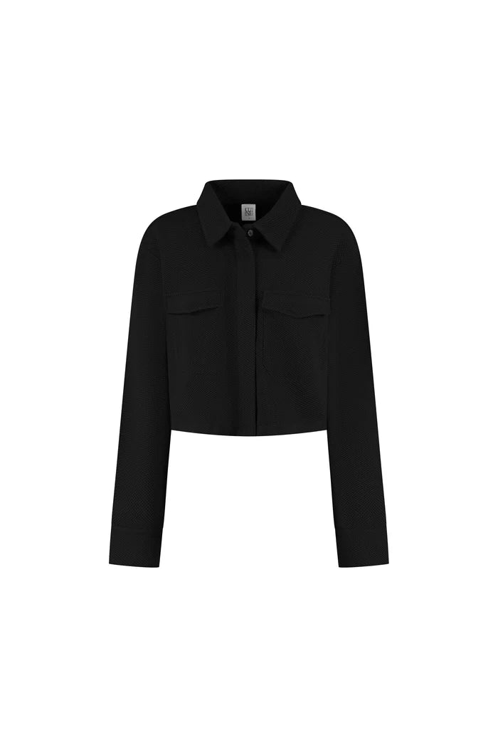 Moon Classic Short Blouse- Black