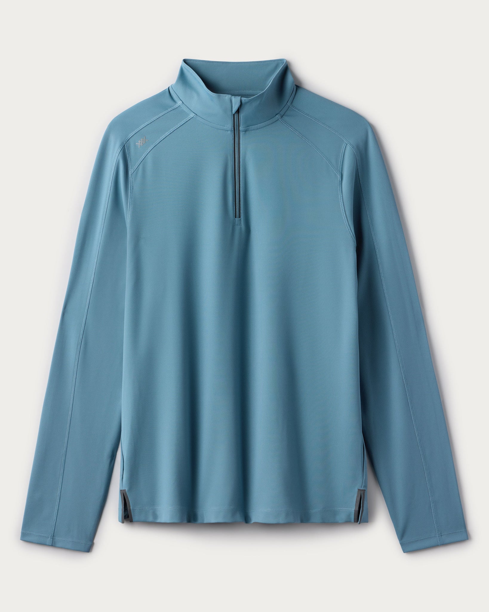 Rise 1/4 Zip- Blue Stone