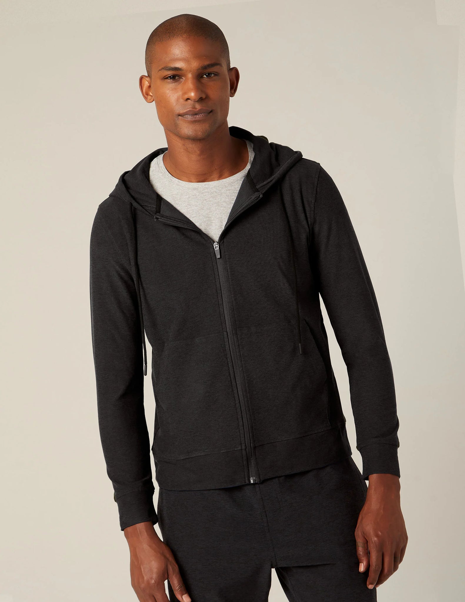 Freefit Men's Zip Hoodie- Darkest Night