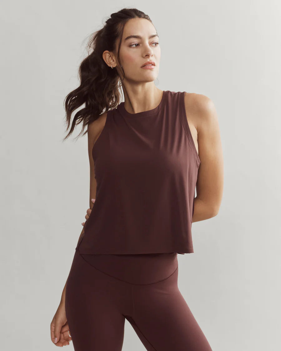 Serene Tank- Brown Berry