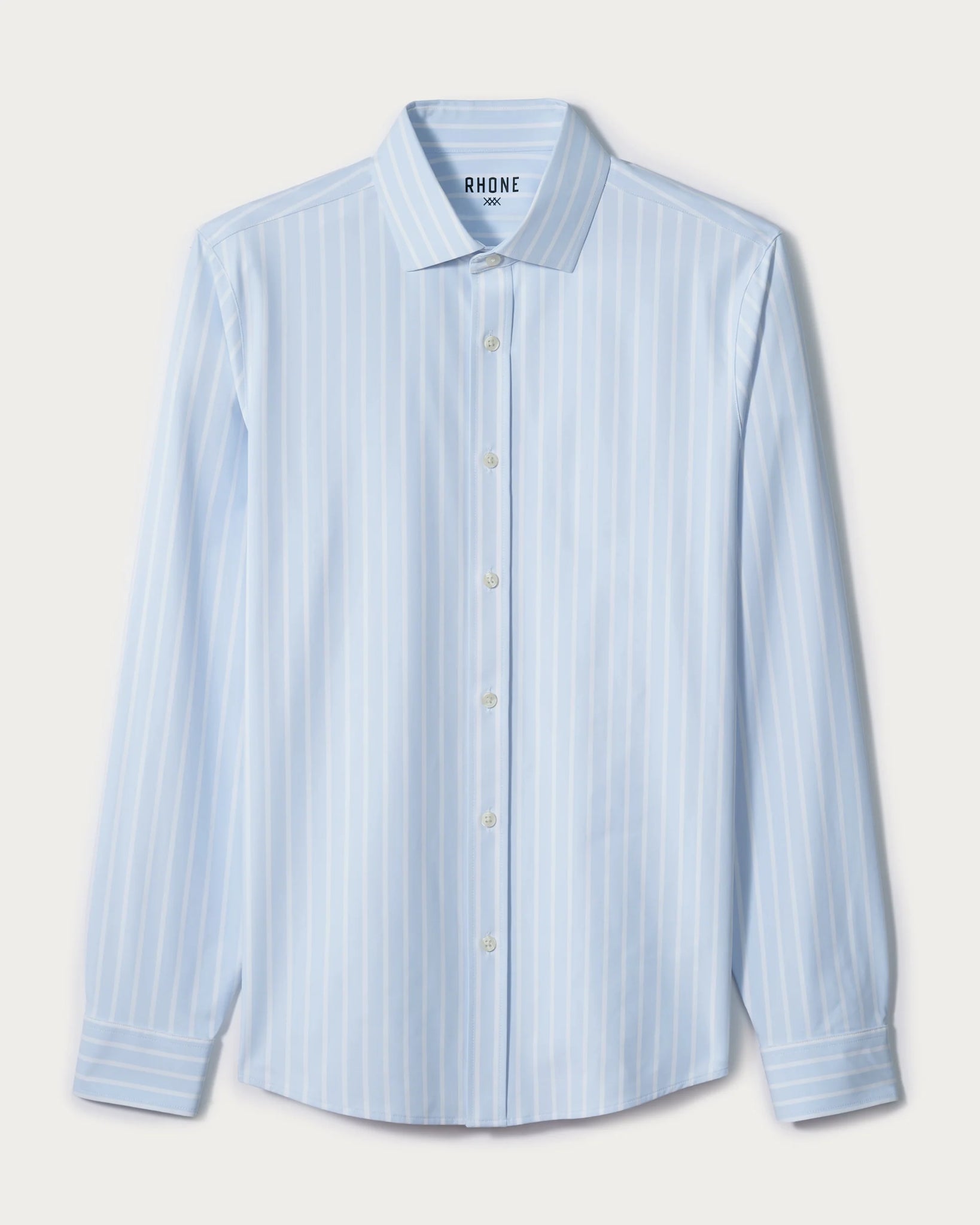 State Of Mind Shirt Slim Fit- Ocean Breeze Blue Wide Stripe