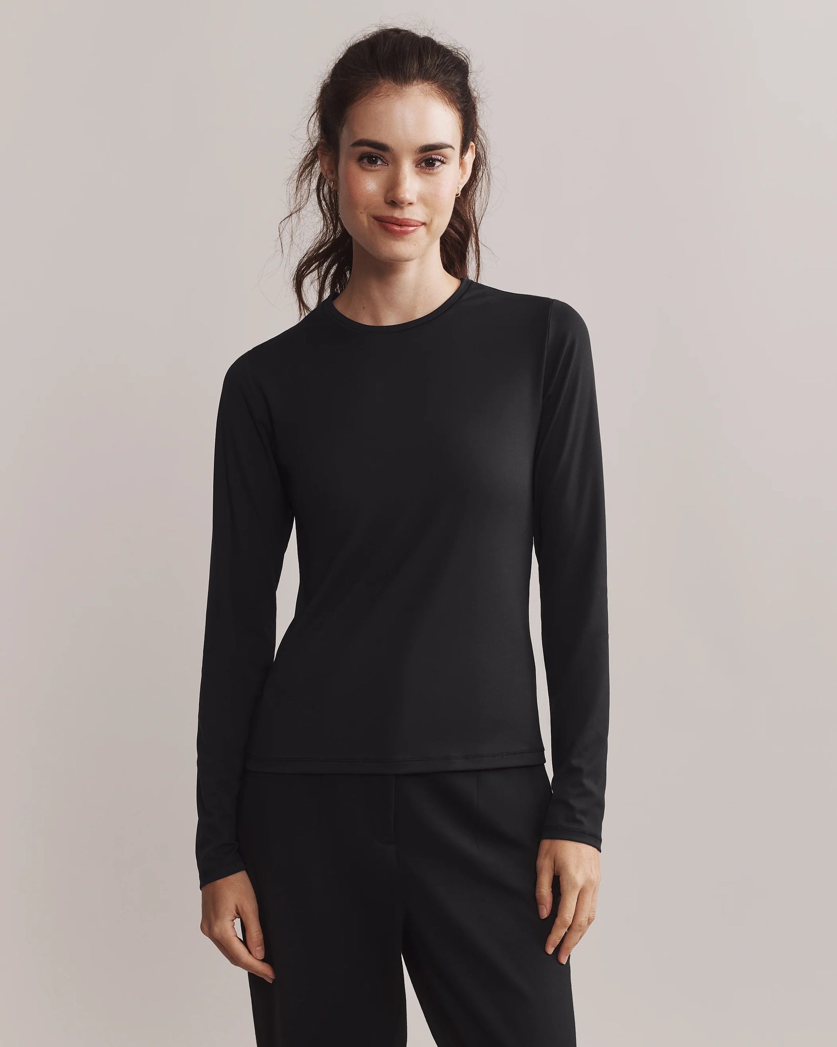 Ultimate Layer Long Sleeve Tee- Black