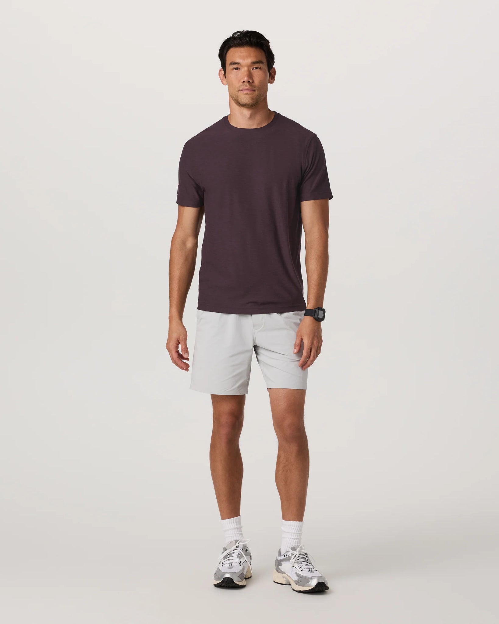 Strato Tech Tee- Raisin Heather