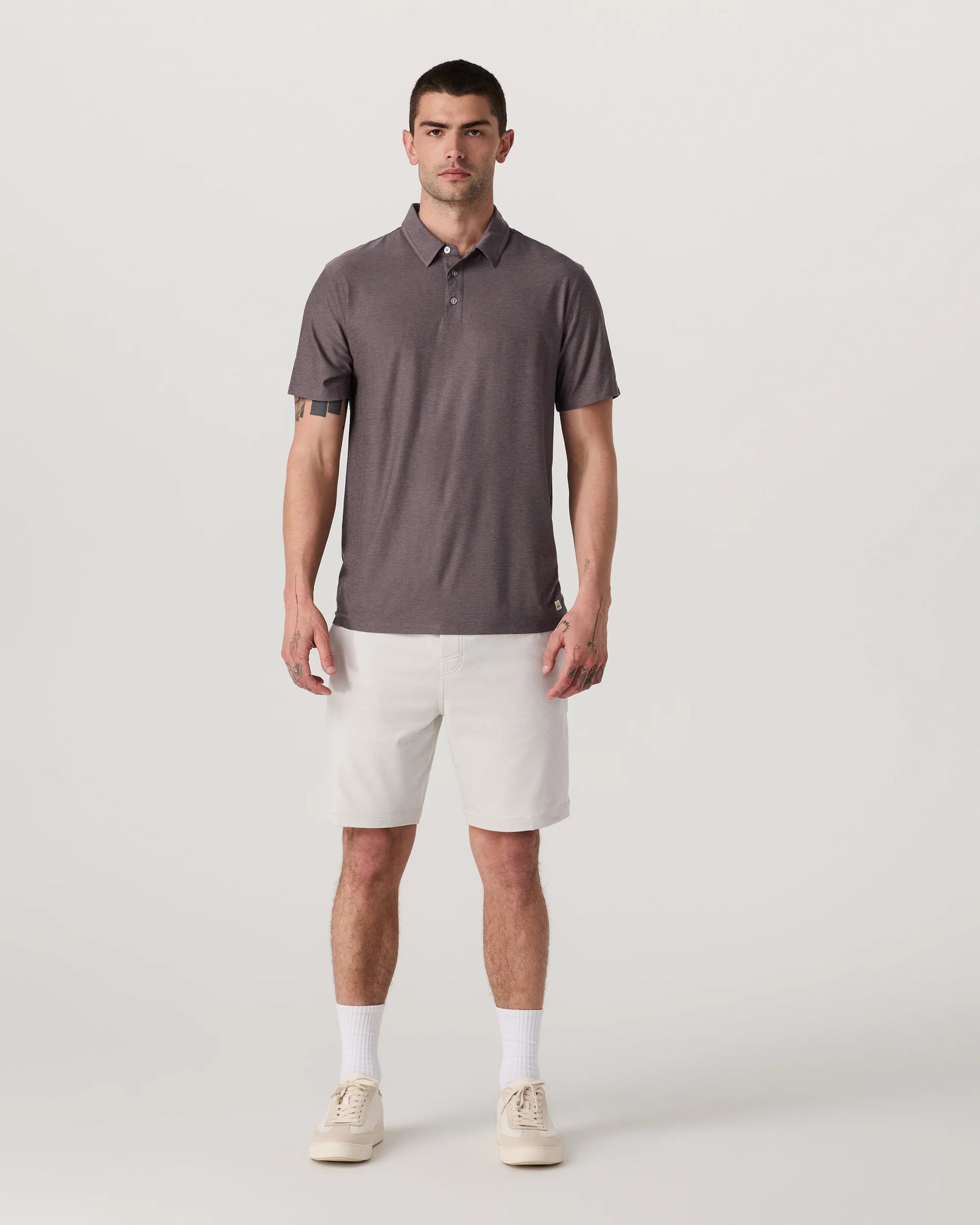 Strato Tech Polo- Huckleberry Heather