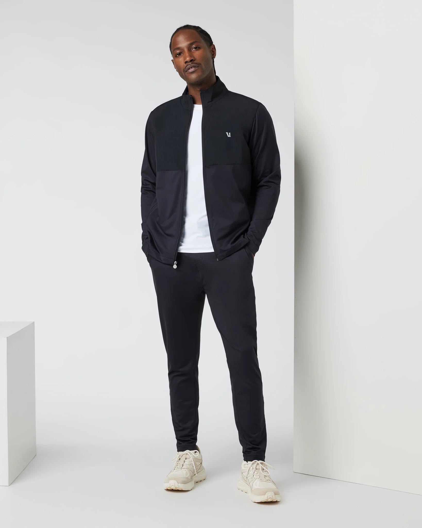 Sunday Element Track Jacket- Black Heather