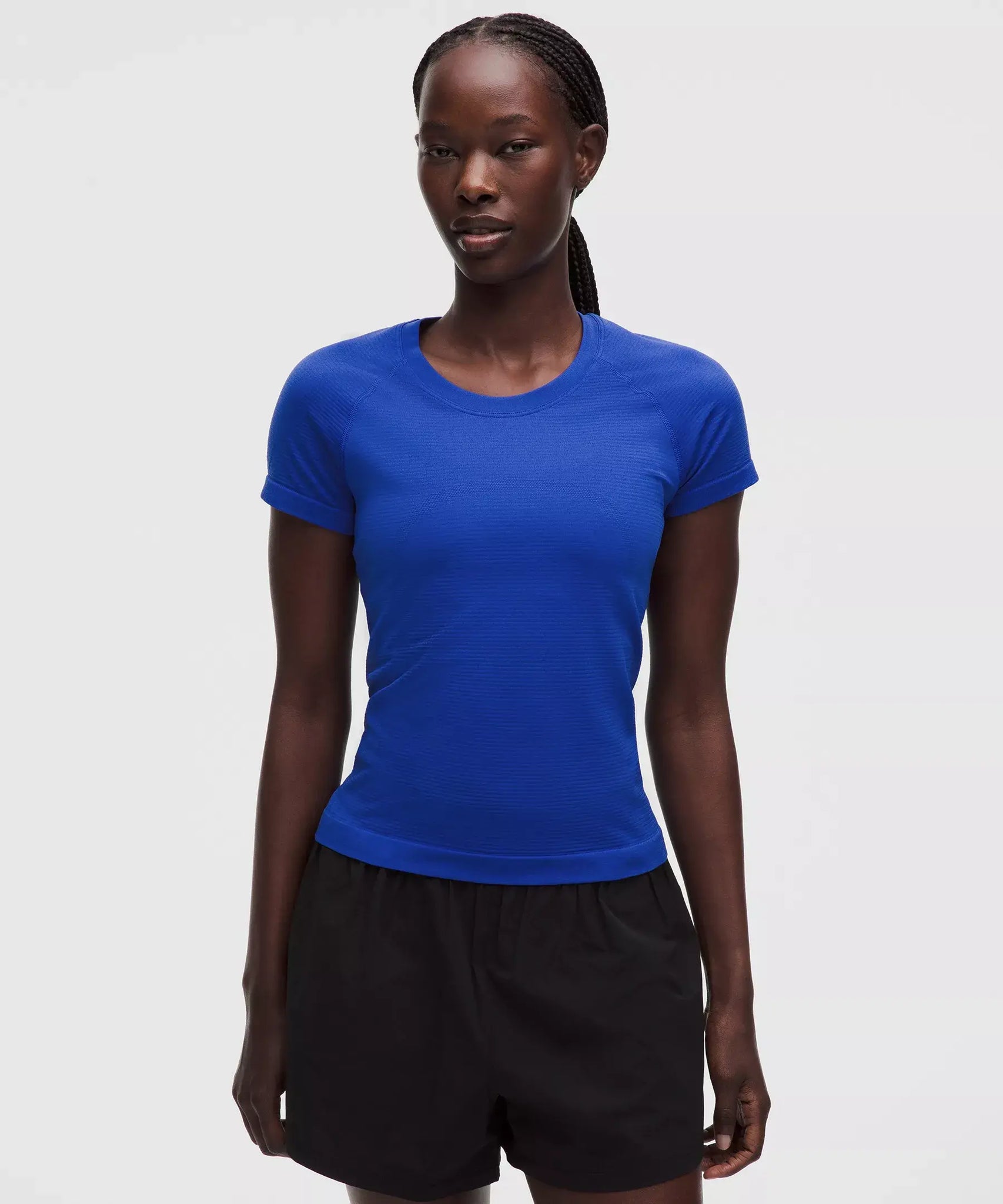 Swiftly Tech Short Sleeve 2.0 *Waist Length- Beach Ball Blue