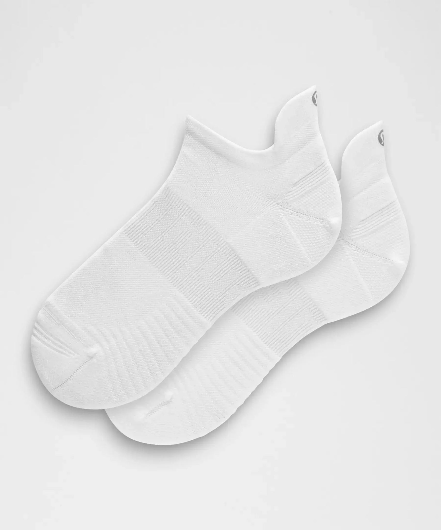 Unisex Power Stride Tab Socks- White